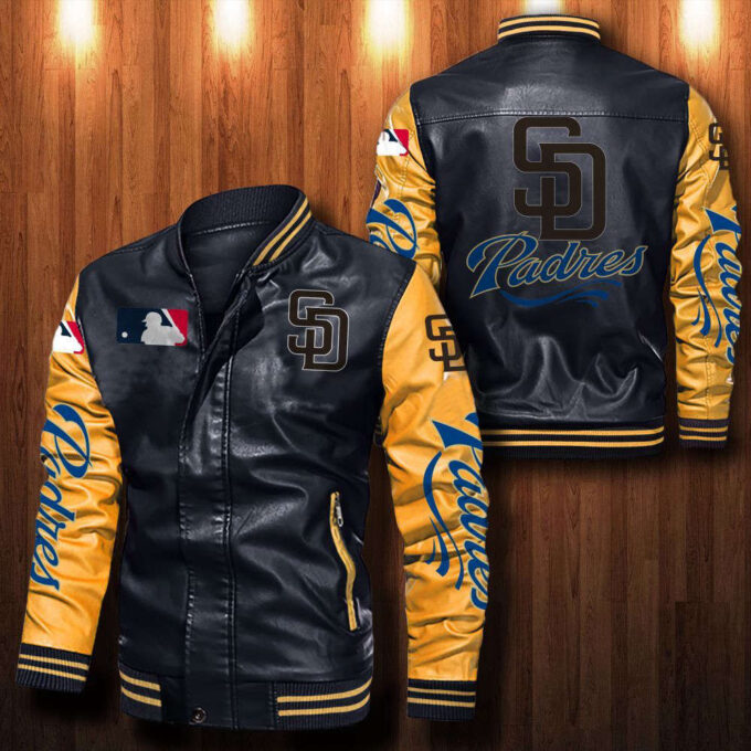 San Diego Padres Leather Bomber Jacket
