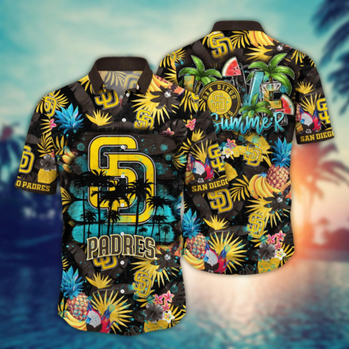 San Diego Padres MLB Flower Hawaii Shirt And Tshirt For Fans, Summer Football Shirts