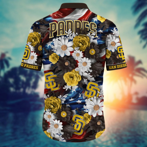 San Diego Padres MLB Hawaii Shirt Independence Day, Summer Shirts
