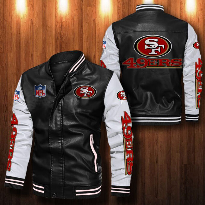 San Francisco 49ers Leather Bomber Jacket