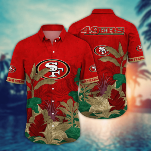 San Francisco 49ers NFL Flower Hawaii Shirt   For Fans, Summer Football Shirts
