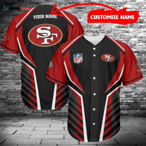 San Francisco 49ers Personalized Baseball Jersey BG338