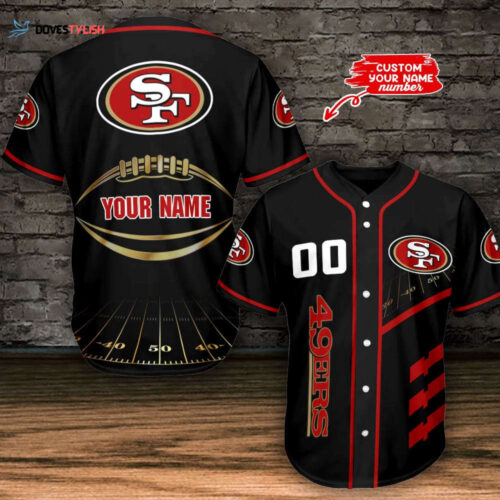 San Francisco 49ers Personalized Baseball Jersey BG520