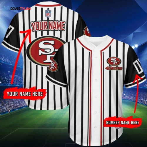 San Francisco 49ers Personalized Baseball Jersey BG987