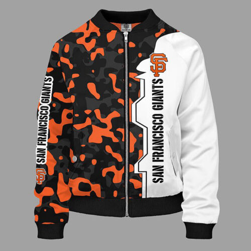 San Francisco Giants Camouflage Orange Bomber Jacket