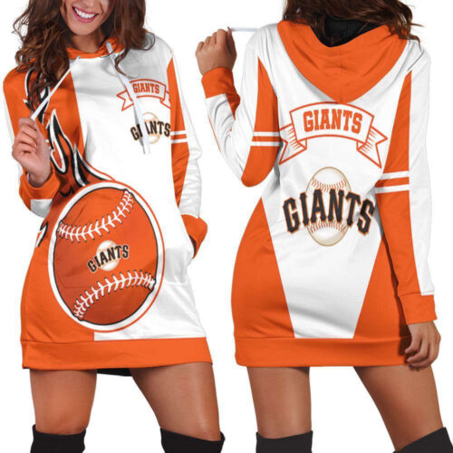 San Francisco Giants Hoodie Dress For Women
