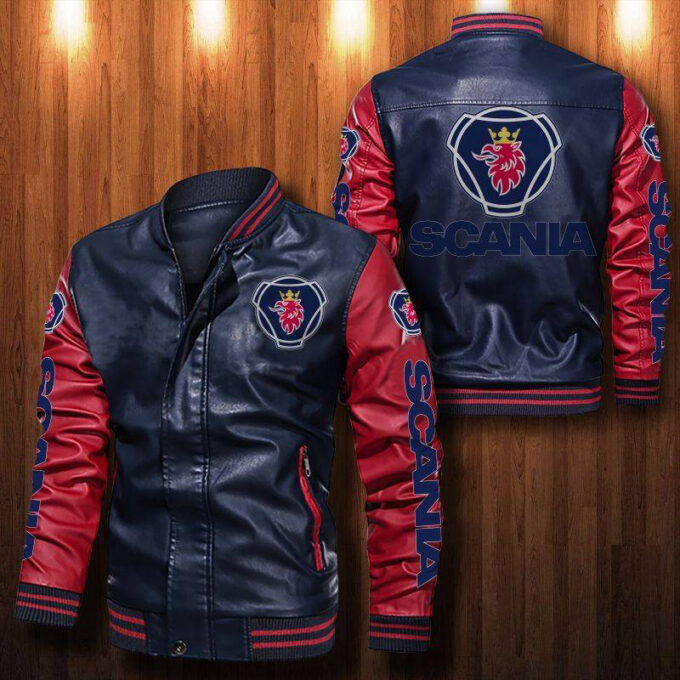 Scania Leather Bomber Jacket