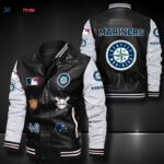 Seattle Mariners Leather Bomber Jacket