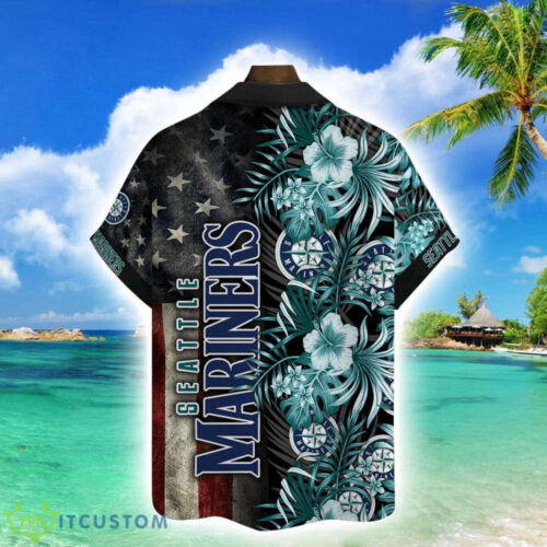 Seattle Mariners Mlb American Flower AOP Trending Hawaiian Shirt For Men Women