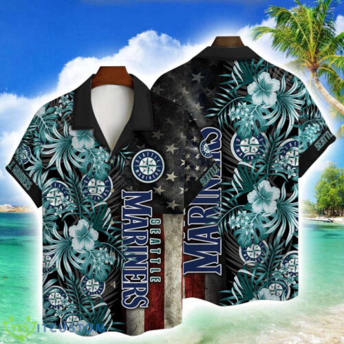Seattle Mariners Mlb American Flower AOP Trending Hawaiian Shirt For Men Women