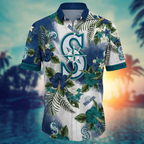 Seattle Mariners MLB Flower Hawaii Shirt  For Fans, Summer Football Shirts