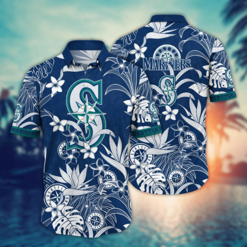 Seattle Mariners MLB Flower Hawaii Shirt   For Fans, Summer Football Shirts