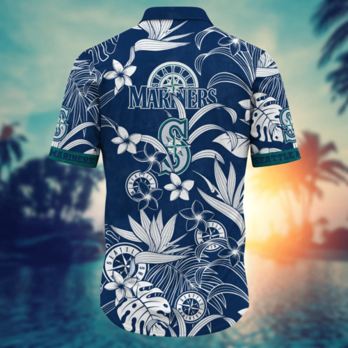 Seattle Mariners MLB Flower Hawaii Shirt   For Fans, Summer Football Shirts