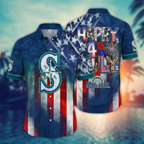 Seattle Mariners MLB Hawaii Shirt Independence Day, Summer Shirts