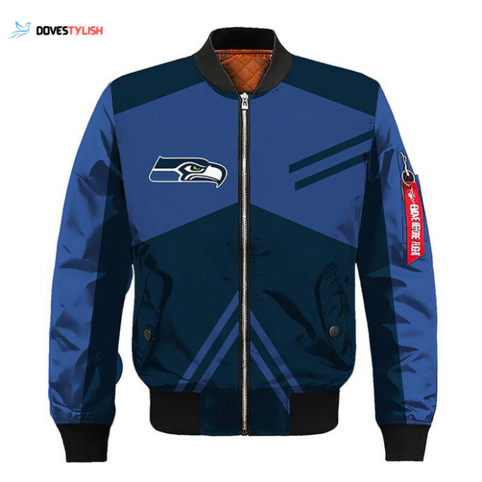 Seattle Seahawks Blue Bomber Jacket