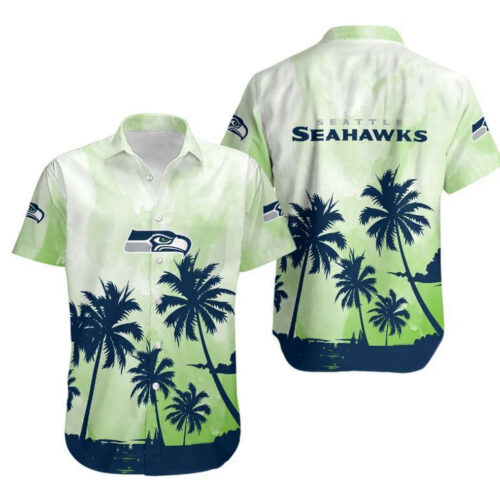 Seattle Seahawks Coconut Trees Gift For Fan Hawaiian Graphic Print