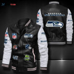 Seattle Seahawks Leather Bomber Jacket