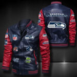 Seattle Seahawks Leather Bomber Jacket