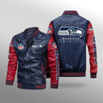 Seattle Seahawks Leather Bomber Jacket