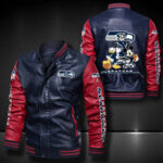 Seattle Seahawks Leather Bomber Jacket