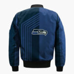 Seattle Seahawks Skull Blue Bomber Jacket