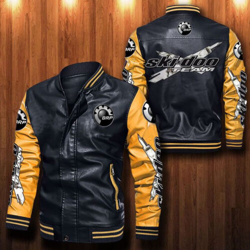 Ski Doo Team Leather Bomber Jacket