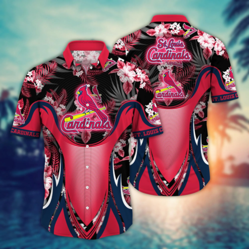 St. Louis Cardinals MLB Flower Hawaii Shirt   For Fans, Summer Football Shirts