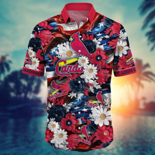 St. Louis Cardinals MLB Hawaii Shirt Independence Day, Summer Shirts