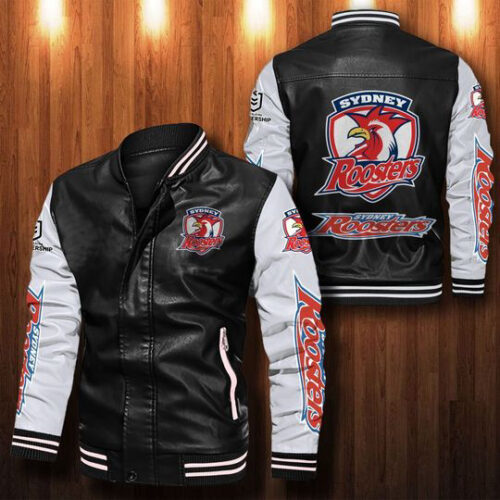 Sydney Roosters Leather Bomber Jacket