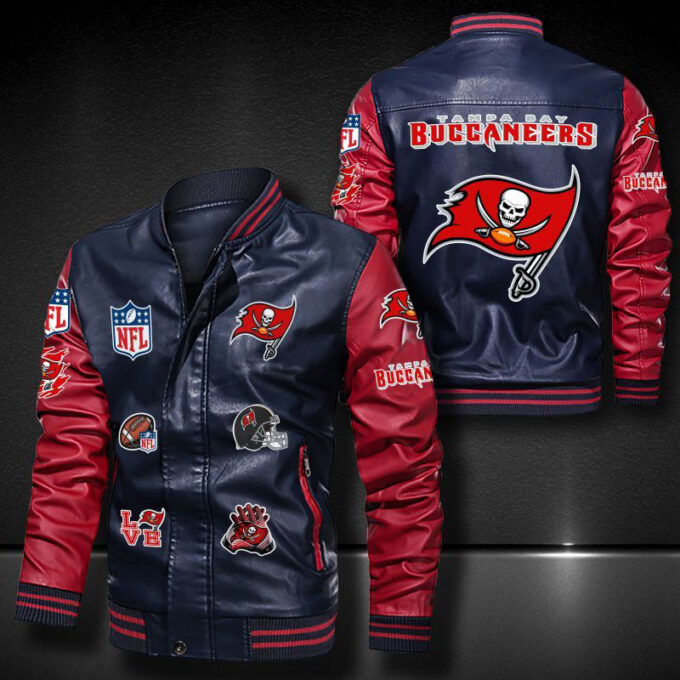 Tampa Bay Buccaneers Leather Bomber Jacket