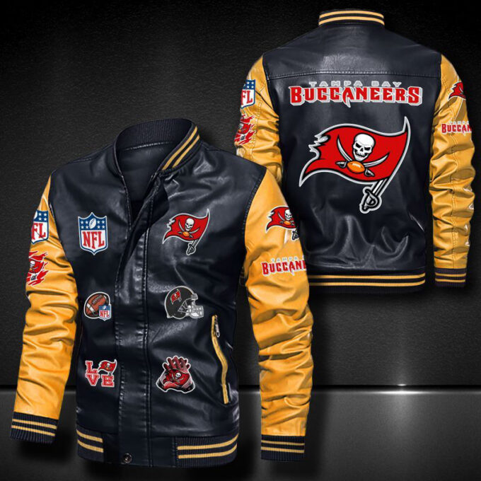 Tampa Bay Buccaneers Leather Bomber Jacket