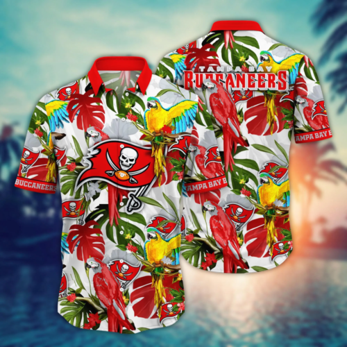Tampa Bay Buccaneers NFL Flower Hawaii Shirt   For Fans, Summer Football Shirts