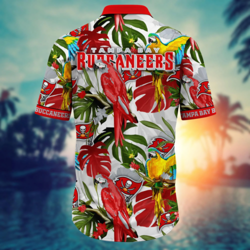 Tampa Bay Buccaneers NFL Flower Hawaii Shirt   For Fans, Summer Football Shirts