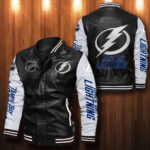 Tampa Bay Lightning Leather Bomber Jacket