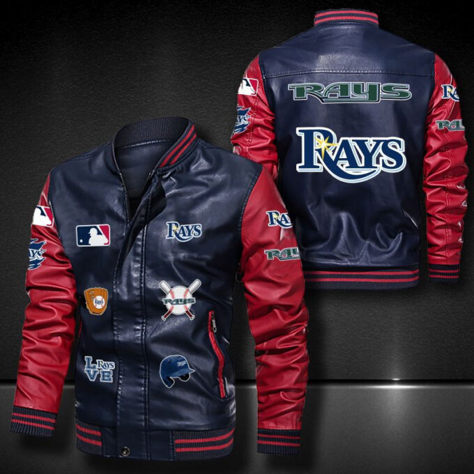 Tampa Bay Rays Leather Bomber Jacket