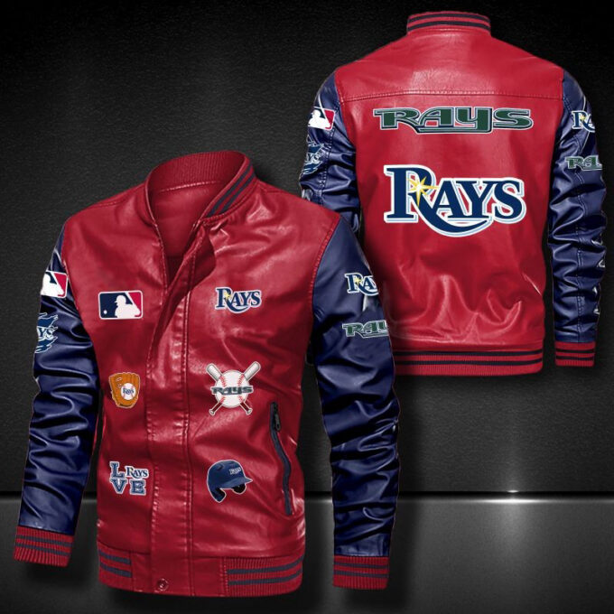 Tampa Bay Rays Leather Bomber Jacket