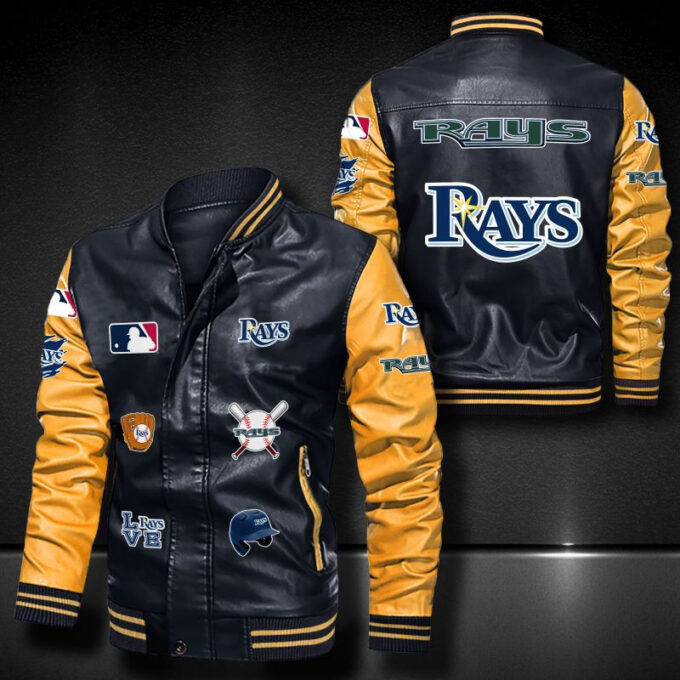 Tampa Bay Rays Leather Bomber Jacket