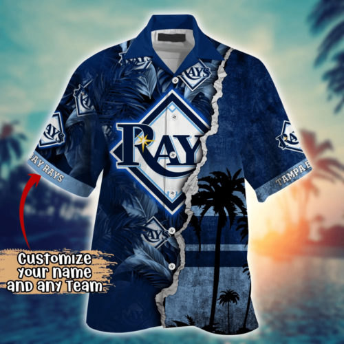 Tampa Bay Rays MLB Flower Hawaii Shirt   For Fans, Custom Summer Football Shirts