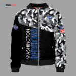 Tennessee Titans Camouflage Blue Bomber Jacket