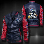 Tennessee Titans Leather Bomber Jacket