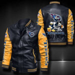 Tennessee Titans Leather Bomber Jacket