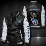 Tennessee Titans Leather Bomber Jacket