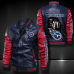 Tennessee Titans Leather Bomber Jacket