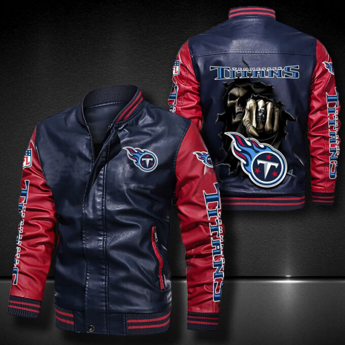 Tennessee Titans Leather Bomber Jacket