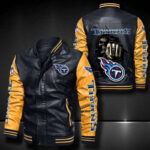 Tennessee Titans Leather Bomber Jacket