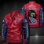 Tennessee Titans Leather Bomber Jacket