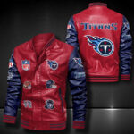 Tennessee Titans Leather Bomber Jacket