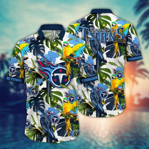 Tennessee Titans NFL Flower Hawaii Shirt  For Fans, Summer Football Shirts