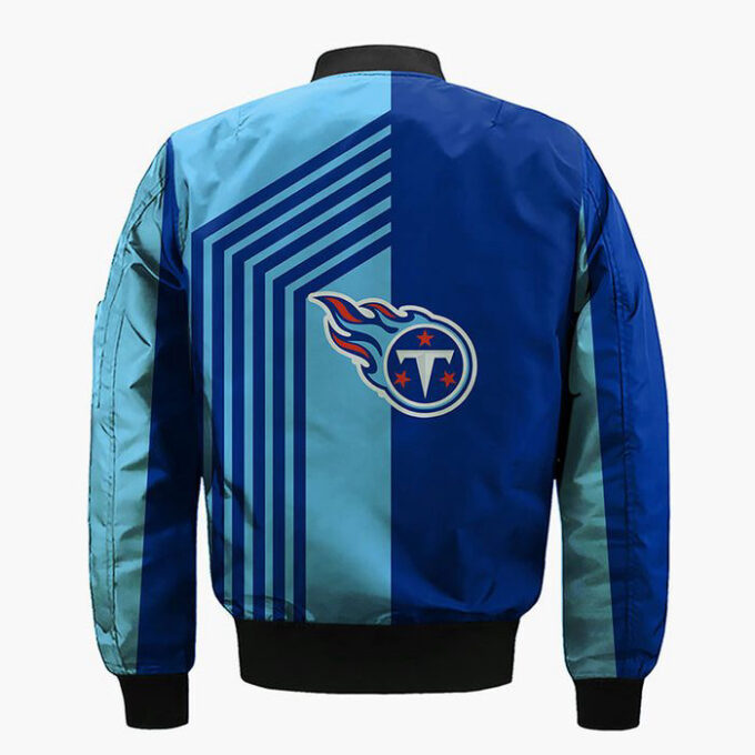 Tennessee Titans Skull Blue Bomber Jacket