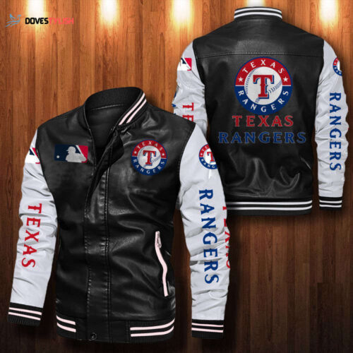 Texas Rangers Leather Bomber Jacket